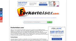 Desktop Screenshot of forkortelser.com